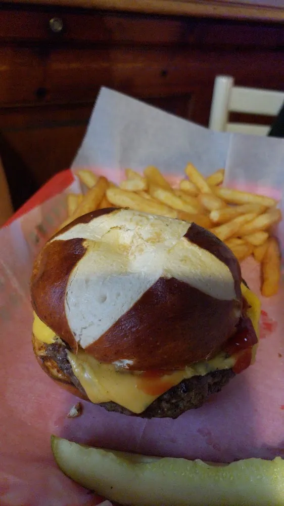 Pretzel Bun Burger